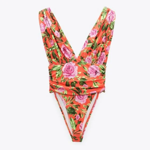 🆕️ Zara Floral Bodysuit - Picture 3 of 3